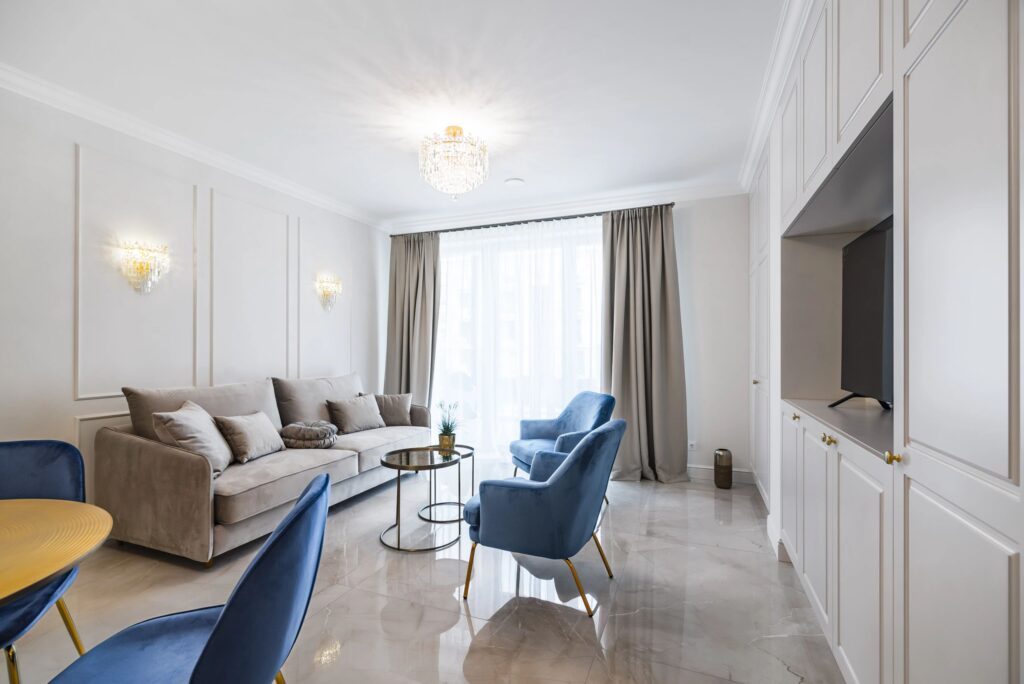 A luxury living room